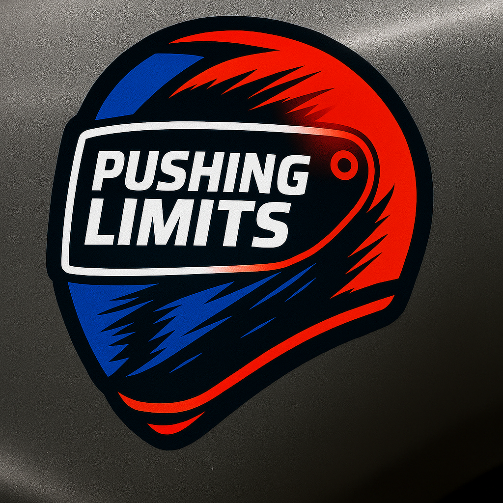 Pushing Limits Helmet Die-Cut Moto Magnet — Honda CBR (Color)